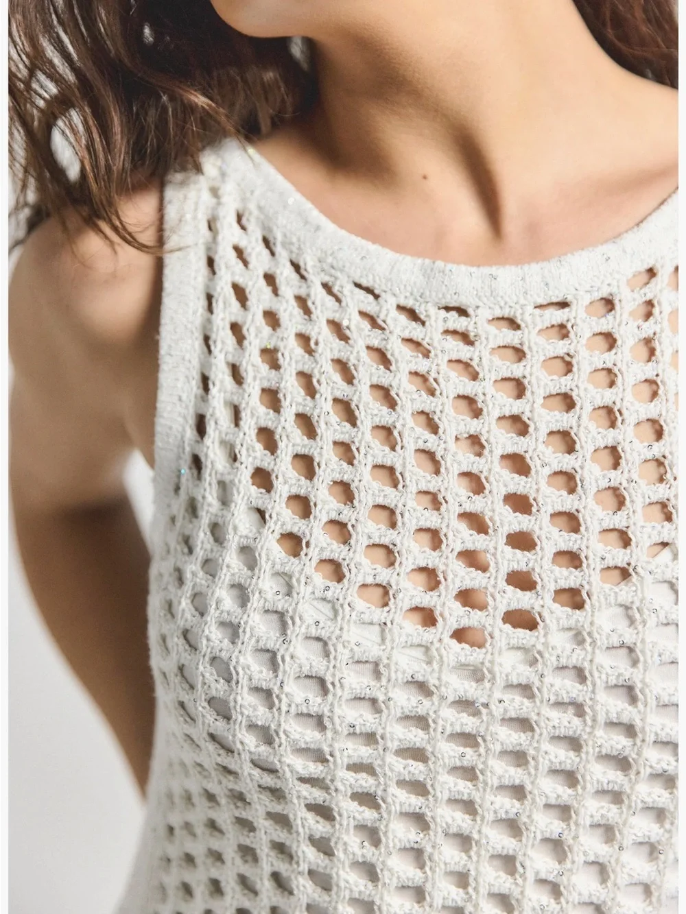 NWT Derek Lam 10 Crosby Sequin Crochet Minidress